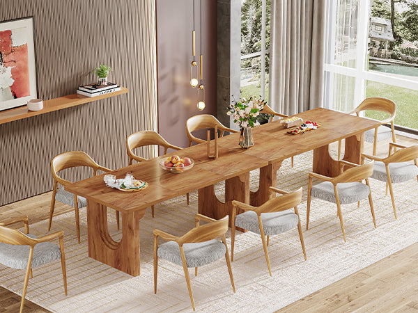 71" Executive Desk, Modern Executive Office Table with Wood Double Pedestal Base