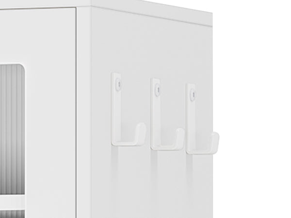 Freestanding Shoe Cabinet with Acrylic Doors and LED Lights