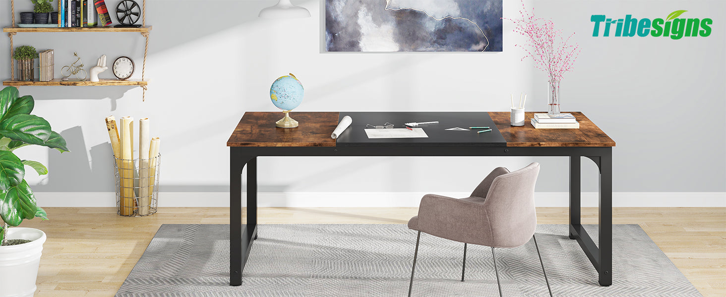 Simple Conference Table, Rectangular Meeting Table Computer Desk