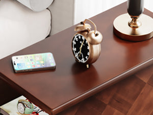 Wood Nightstand, Fully Assembled Narrow Side Table with 3 Drawers