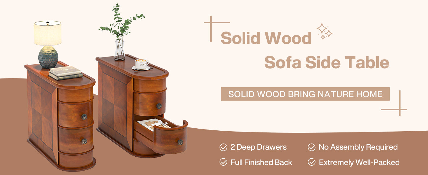 Enjoy Instant Convenience with Our Fully Assembled Tall End Table