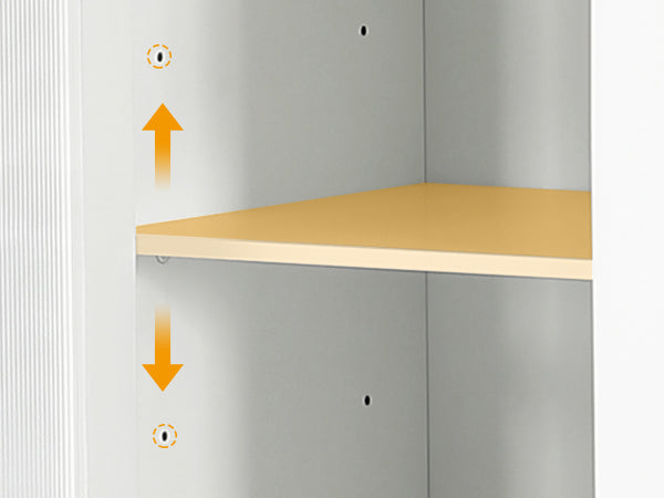 Freestanding Shoe Cabinet with Acrylic Doors and LED Lights