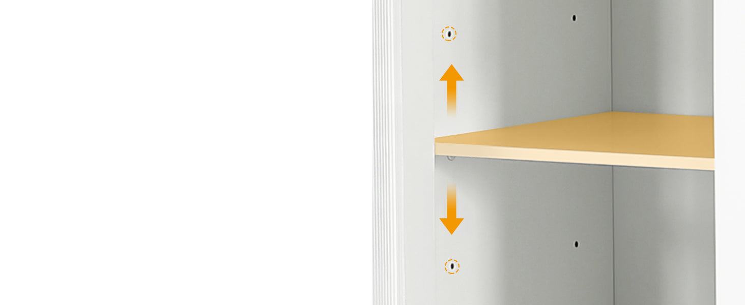 Freestanding Shoe Cabinet with Acrylic Doors and LED Lights