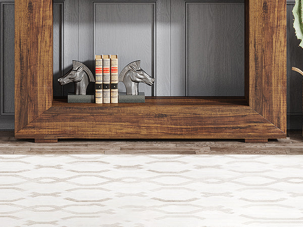 Farmhouse Console Table, 47" Rustic Wood Entryway Sofa Table with Storage