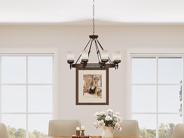 55" Dining Table, Wood Oval Kitchen Dinner Table